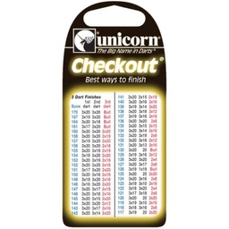 Dart Checkout Pocket Card Unicorn