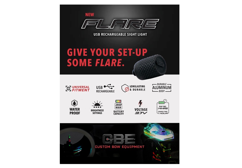 Pinbeleuchtung Flare (aufladbar) CBE