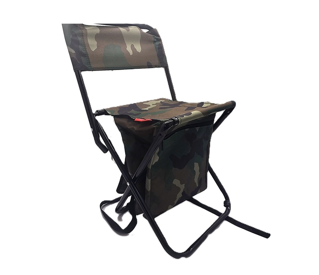 Backpack with folding chair Camo